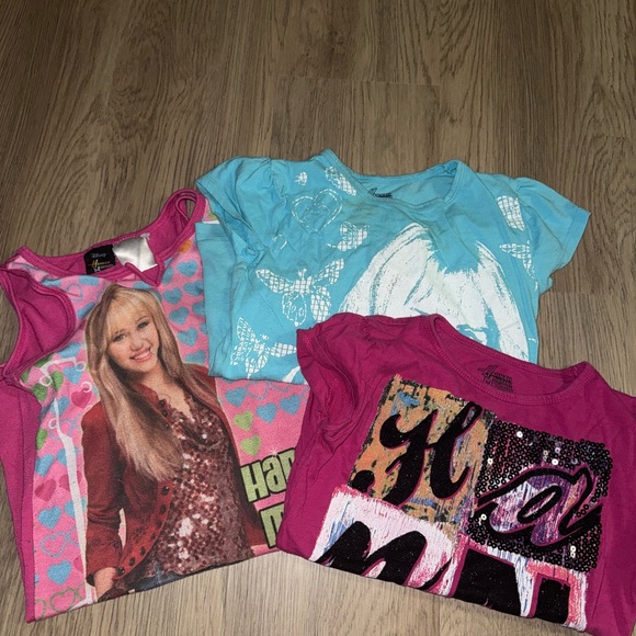 Vibrant Kids' Short Sleeve Tees - Pink and Blue - Picture 1 of 8
